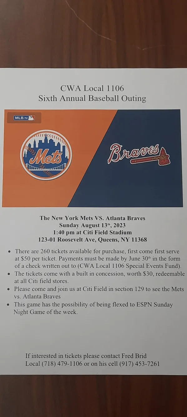 Citifield 6th annual flyer